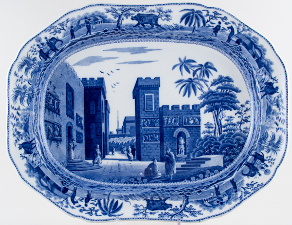 Meat Dish or Platter Castle of Boudron c1815